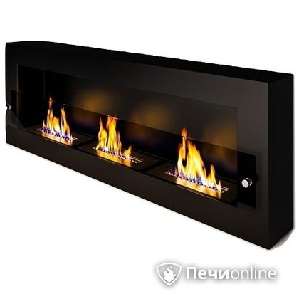 Биокамин ЭкоЛайф Fire Line Glass black burgundy в Чусовом